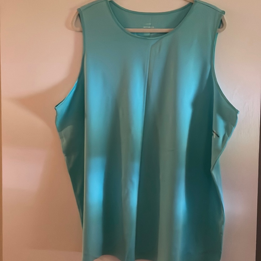 Cj Banks Layer your look 3x tank top - aqua